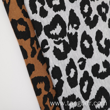 cvc brushed custom animal print fleece fabric